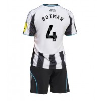 Newcastle United Sven Botman #4 Domáci Detský futbalový dres 2025-26 Krátky Rukáv (+ trenírky)
